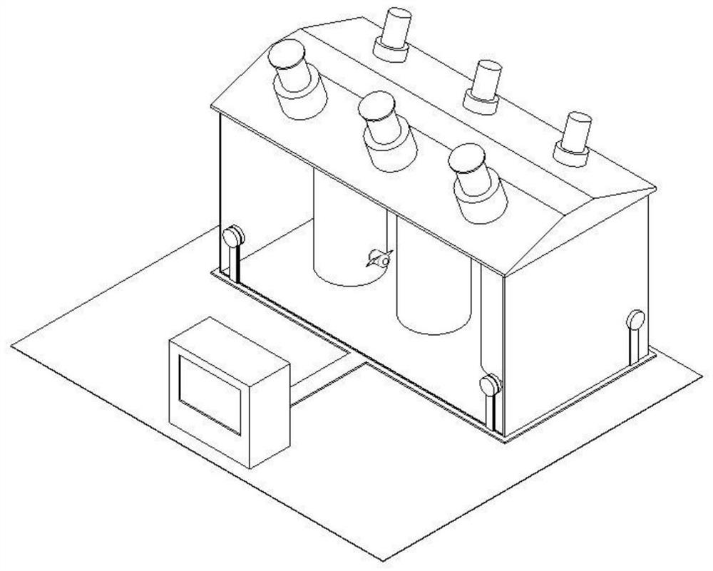 Transformer robotic fish positioning method based on ultrasonic array hyperbolic algorithm