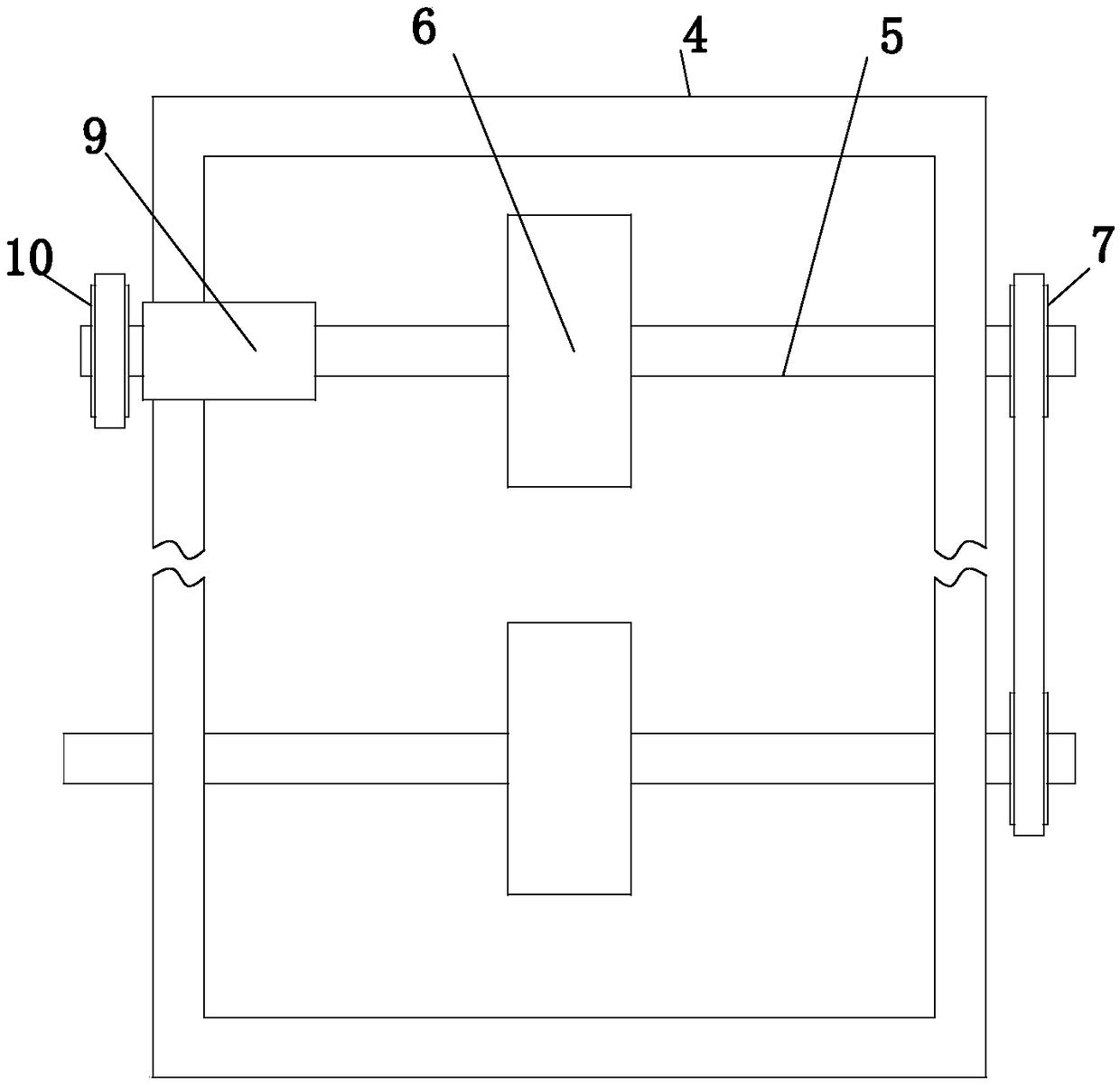 Discharging equipment for rapid cutting equipment for steel door metal steel