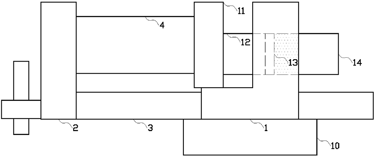 Anti-deformation auto-protecting pneumatic bench vice