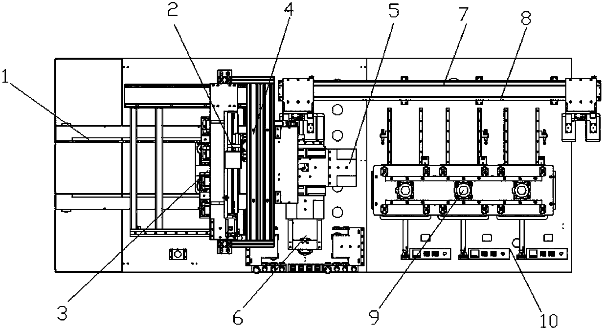 Full-automatic lamination device for glass cover plate and LCD screen