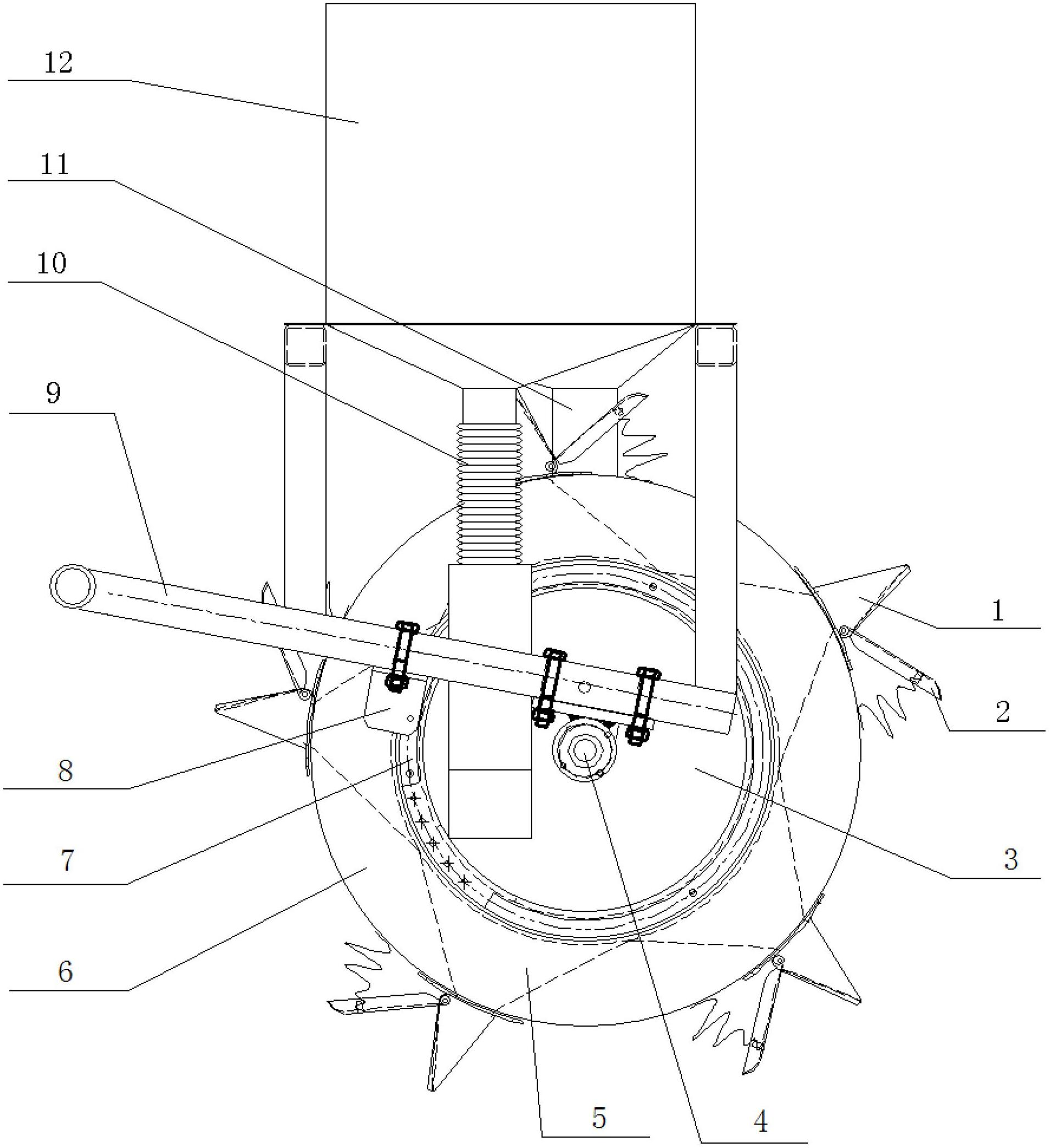 Seed and fertilizer same-cave seeding machine