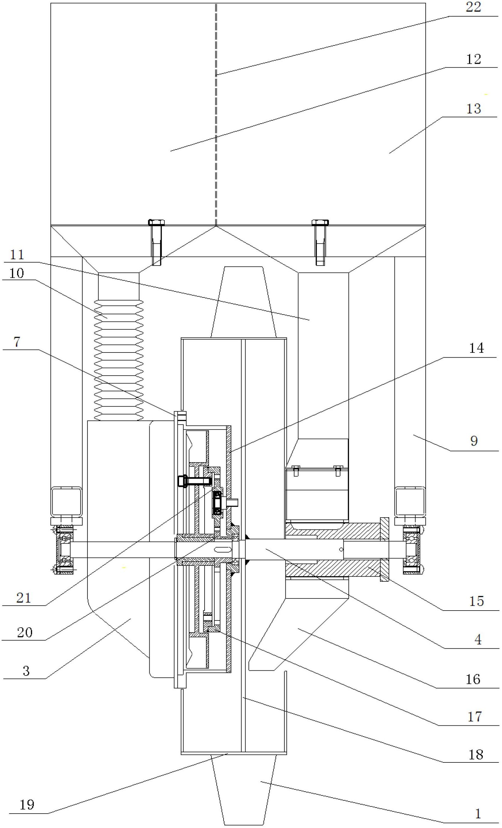 Seed and fertilizer same-cave seeding machine