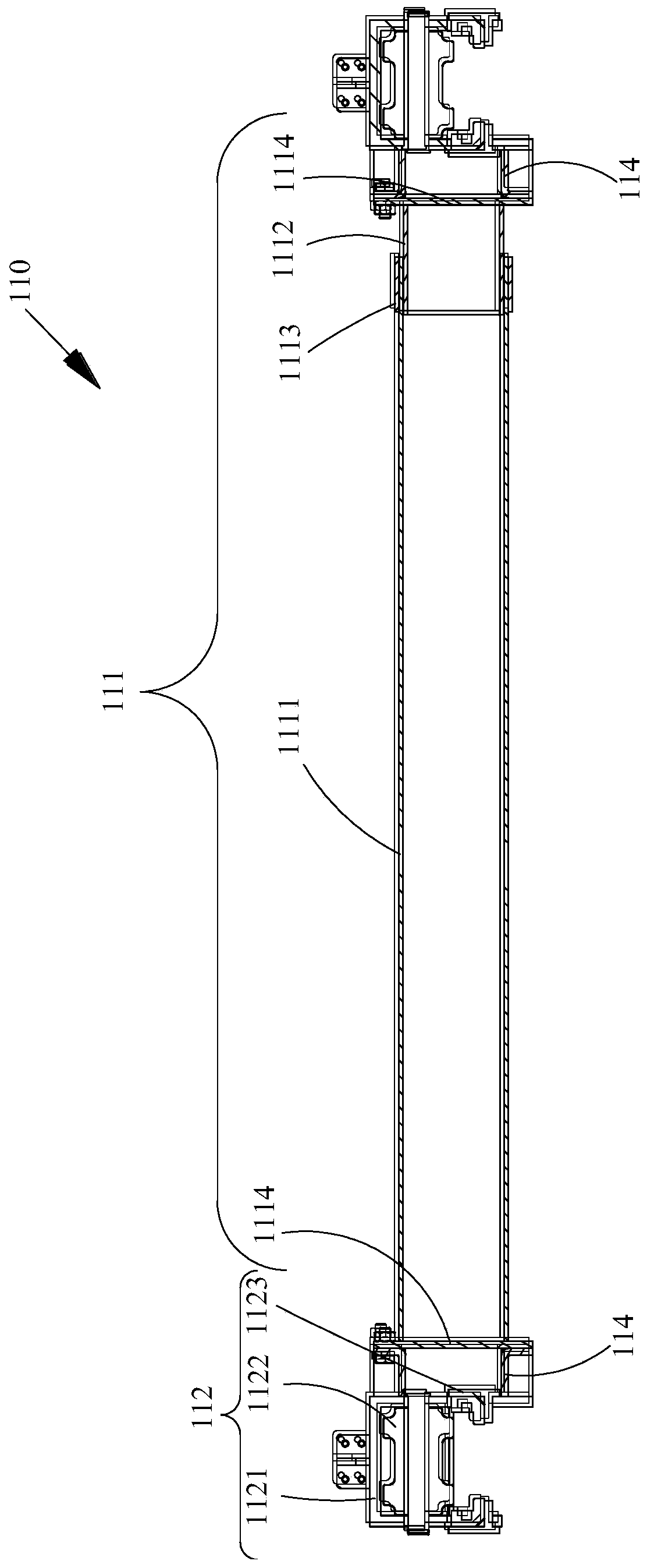 Top-cap structure and railway wagon with top-cap structure