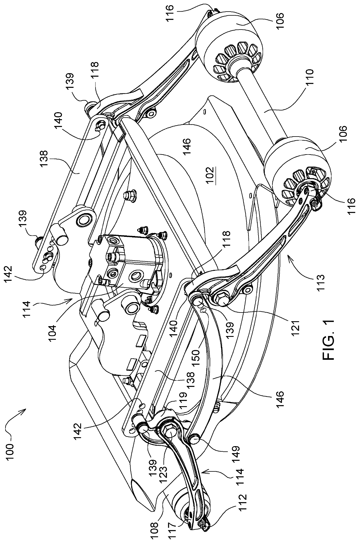 Height of cut and rake adjustment system