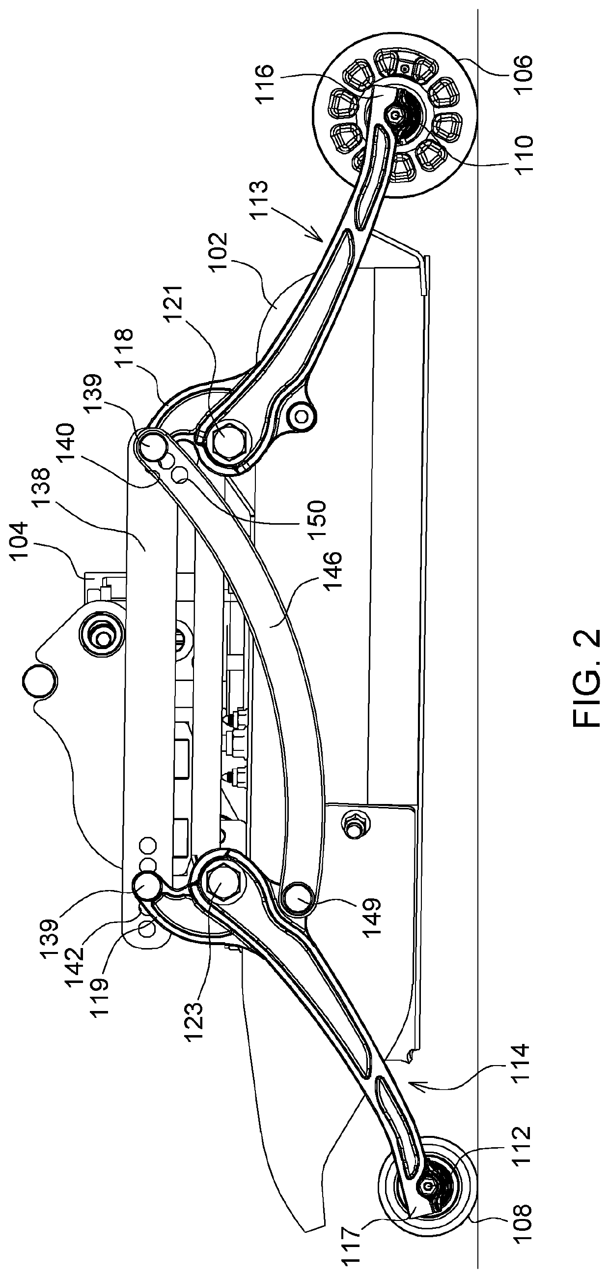 Height of cut and rake adjustment system