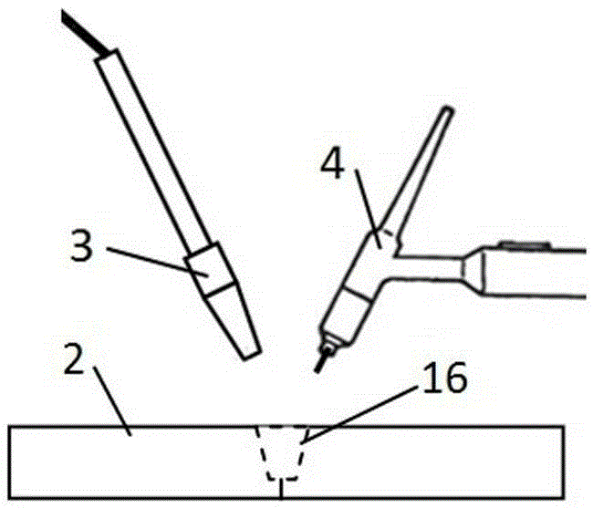 Alloy powder filled tungsten argon arc welding method for aluminum alloy