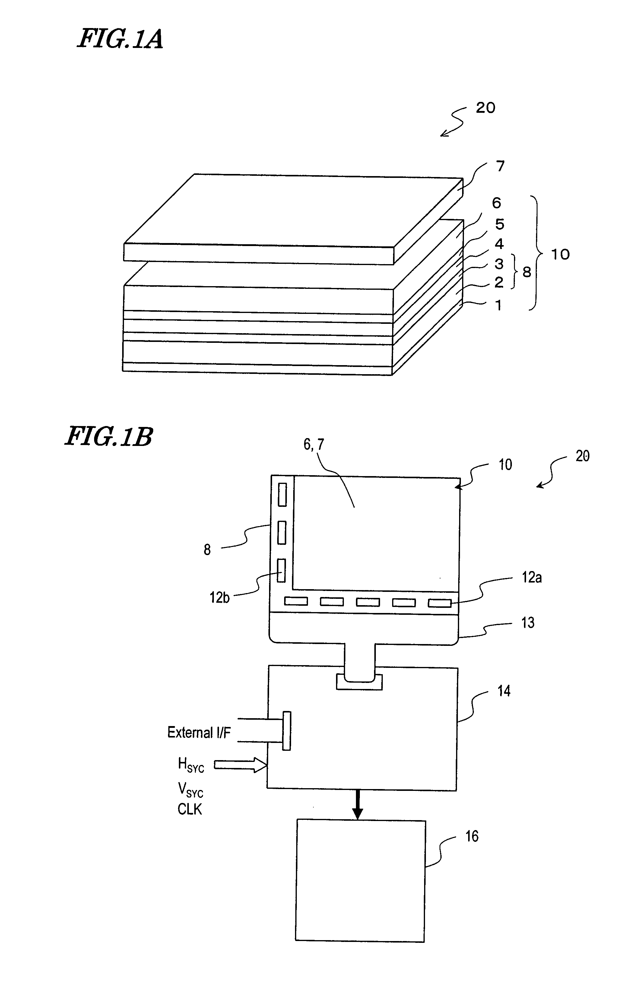 Display device with touch sensor, and drive method for the device