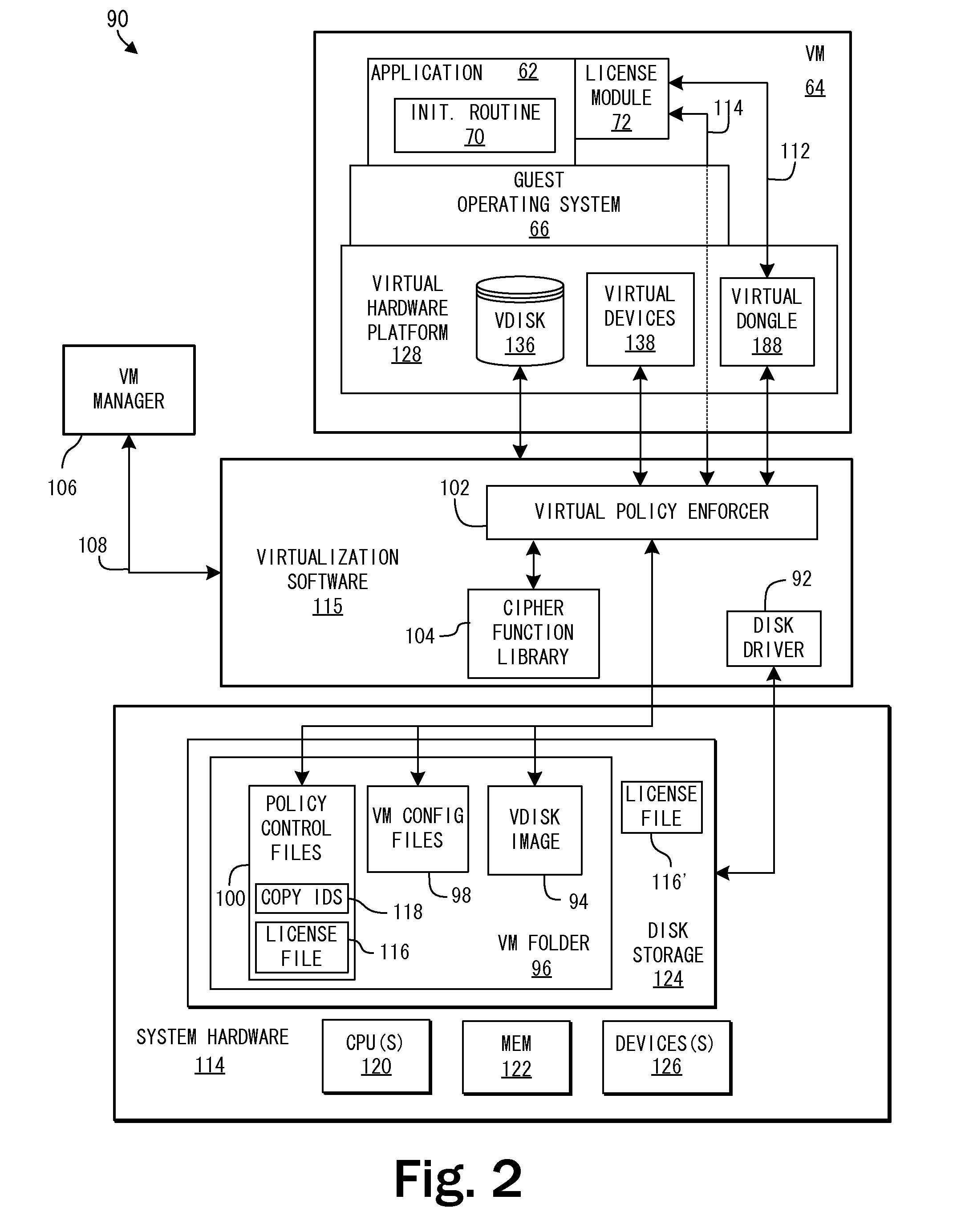 System and methods for enforcing software license compliance with virtual machines