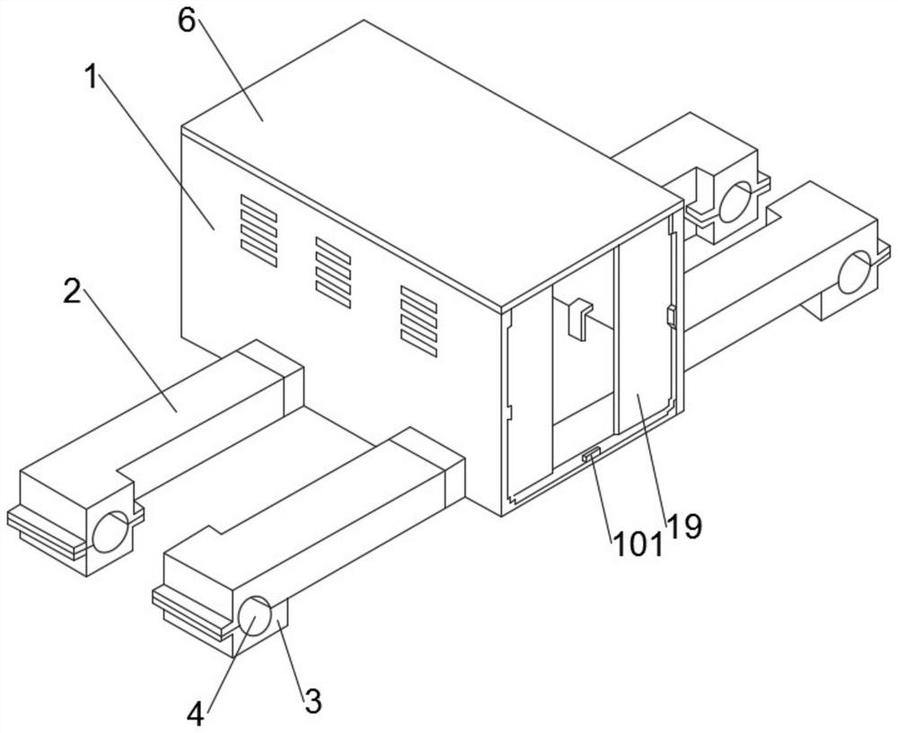 A casing for an antenna detection device mounted on a drone