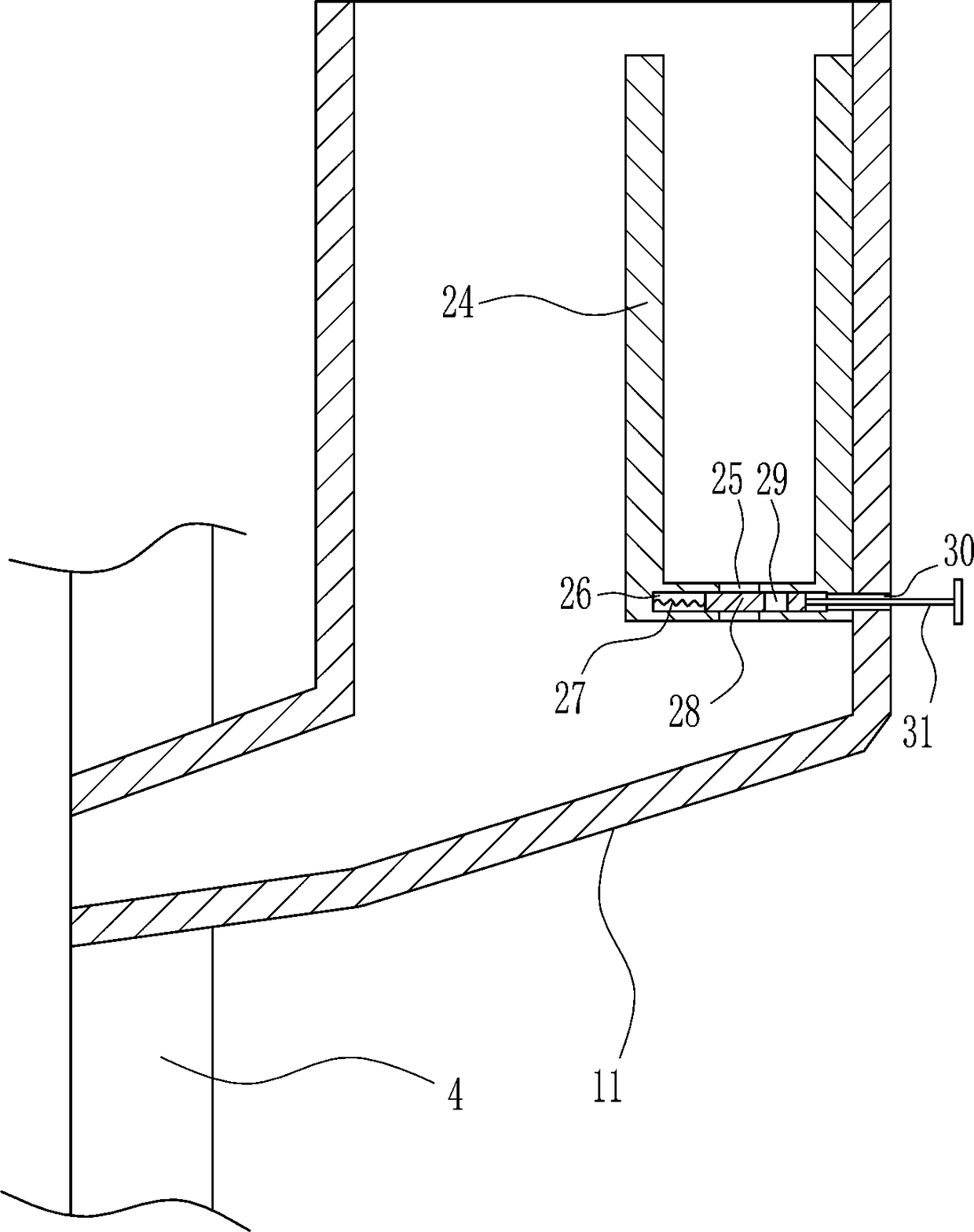 Pesticide spraying device for riverside protection slope vegetation