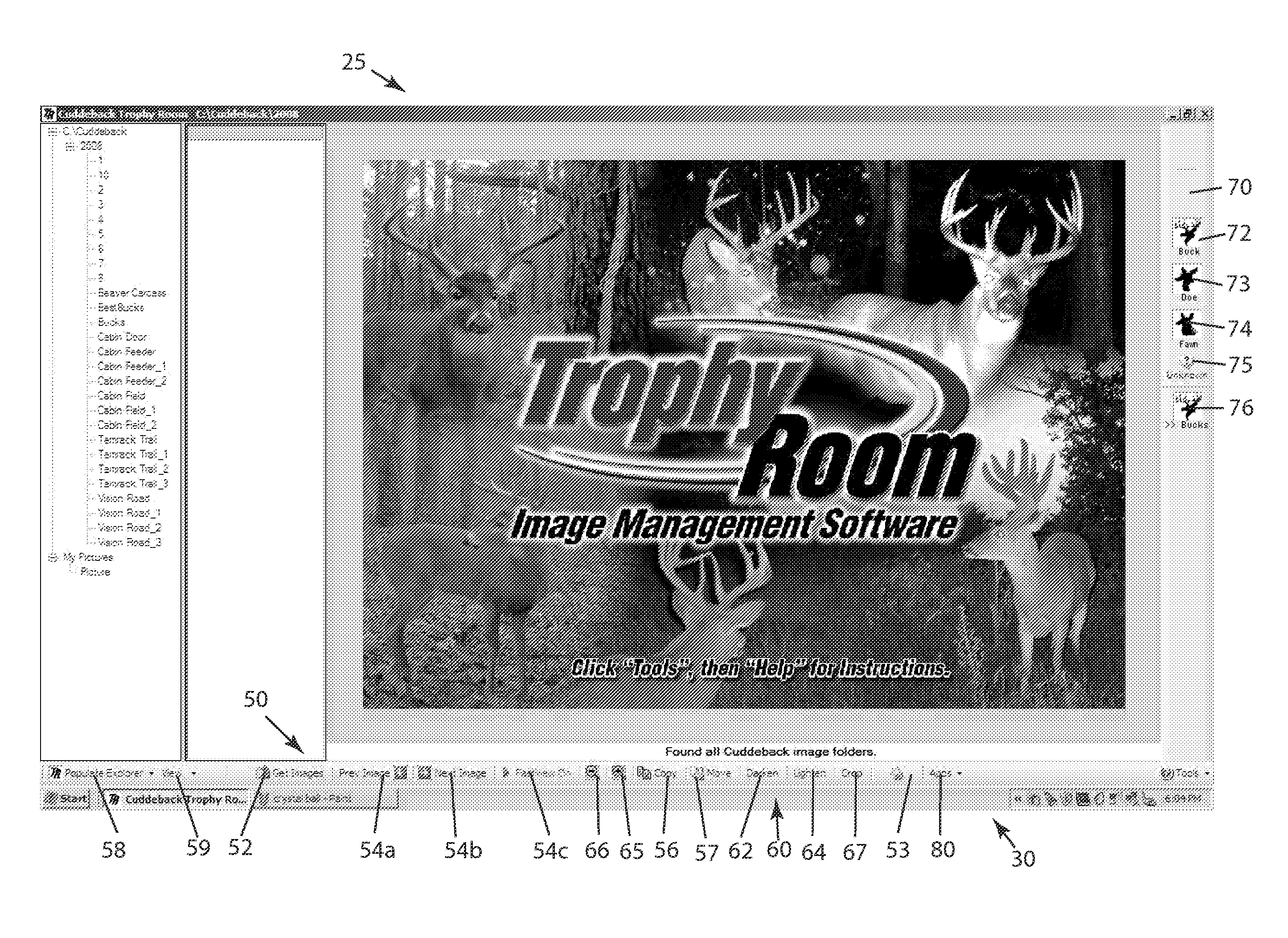 System for predicting game animal movement and managing game animal images