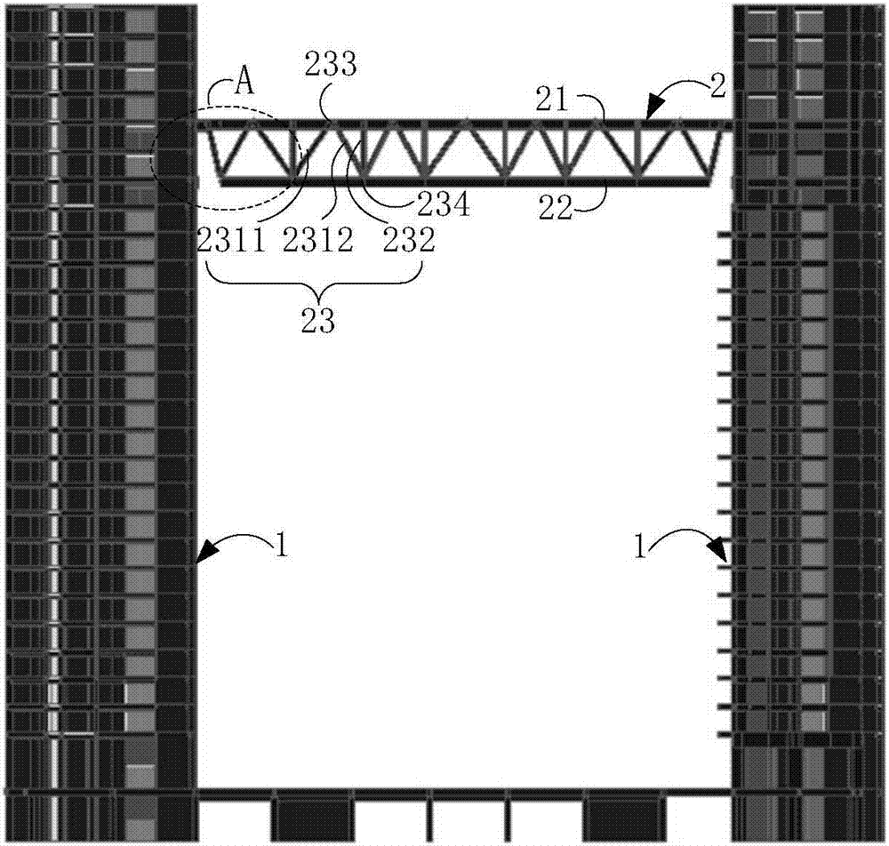 Connected structure building