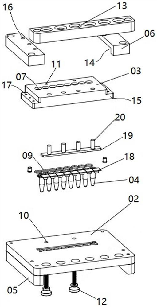 Integrated detection device and detection method for LAMP or RT-LAMP