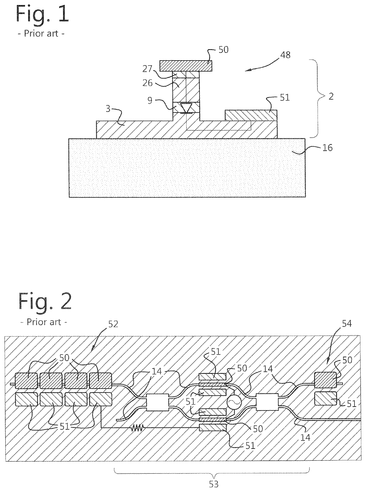 Photonic integrated circuit having improved electrical isolation between n-type contacts