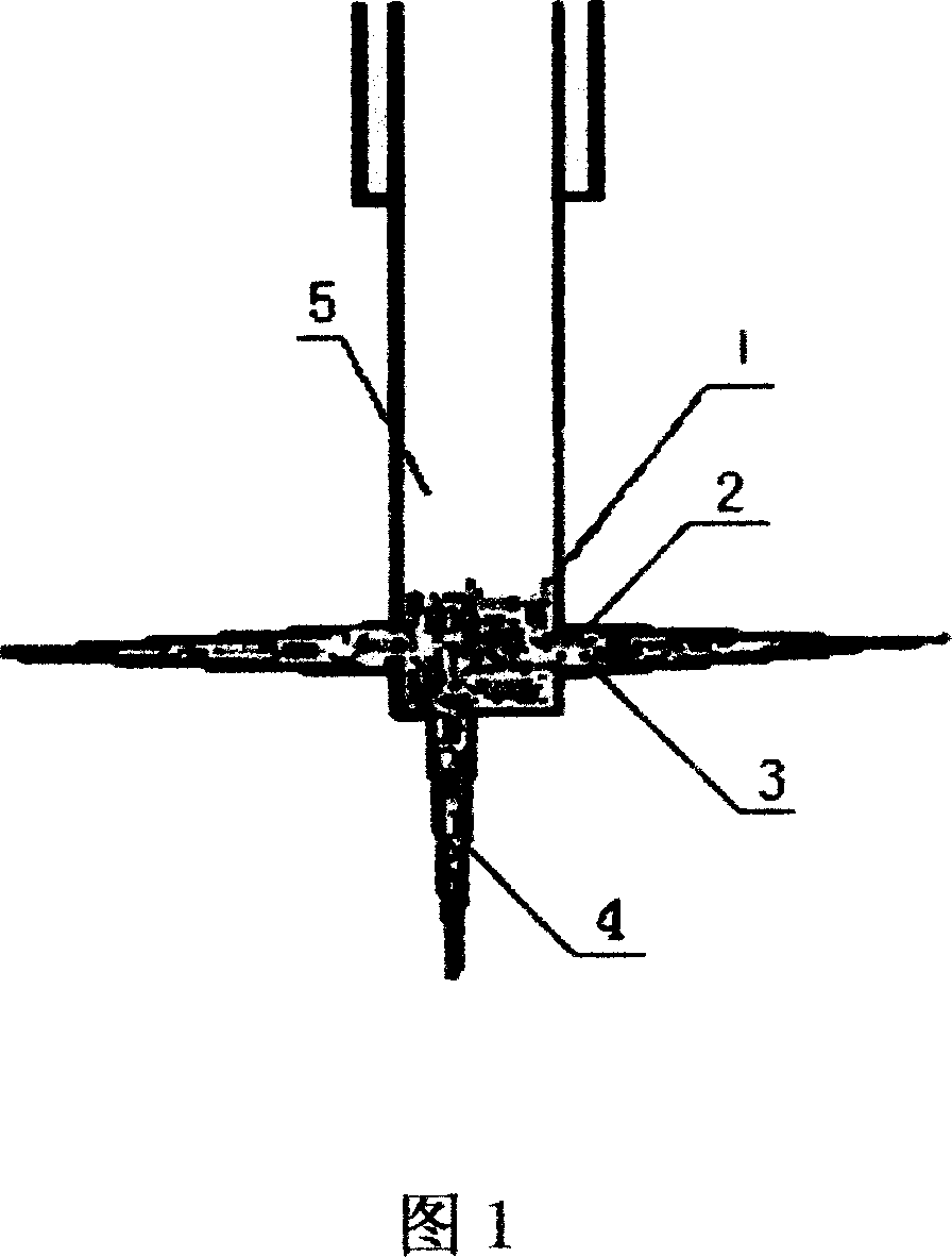 Filling and leakage blocking process for cracking leak gravel