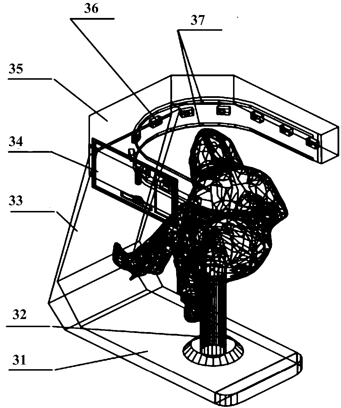 Method and device for biological feature 3D data collection based on visible light camera