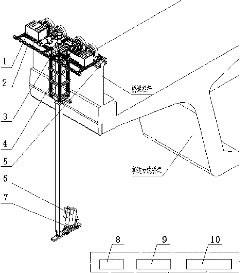 Bridge detection trolley