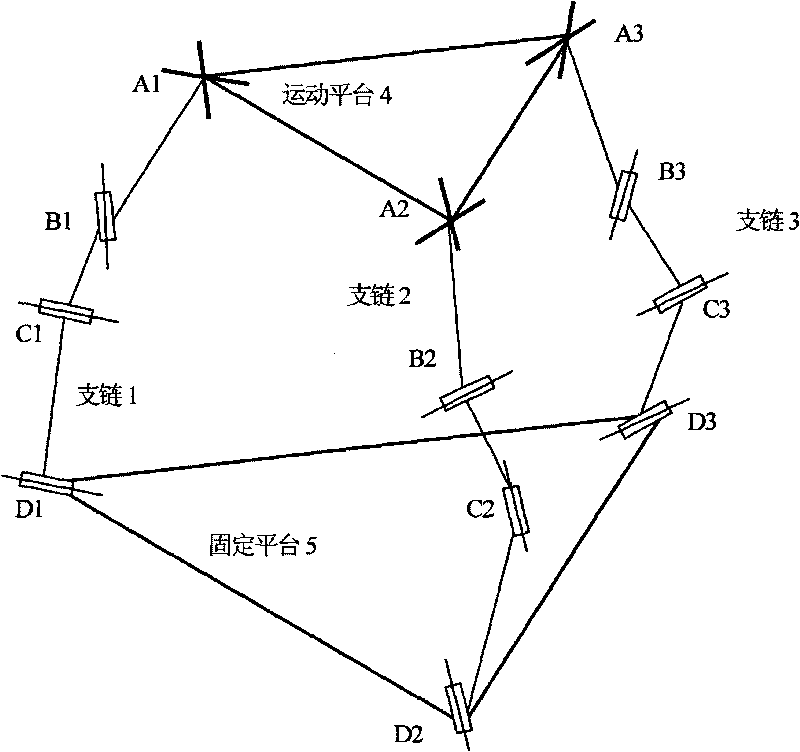 Three-dimensional transformational parallel robot mechanism with large workspace