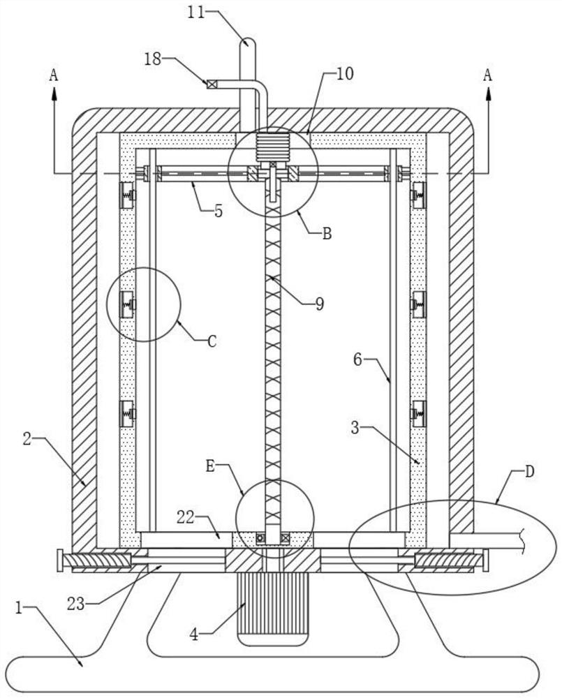 Centrifugal rotary drum type sewage filtering and recycling device