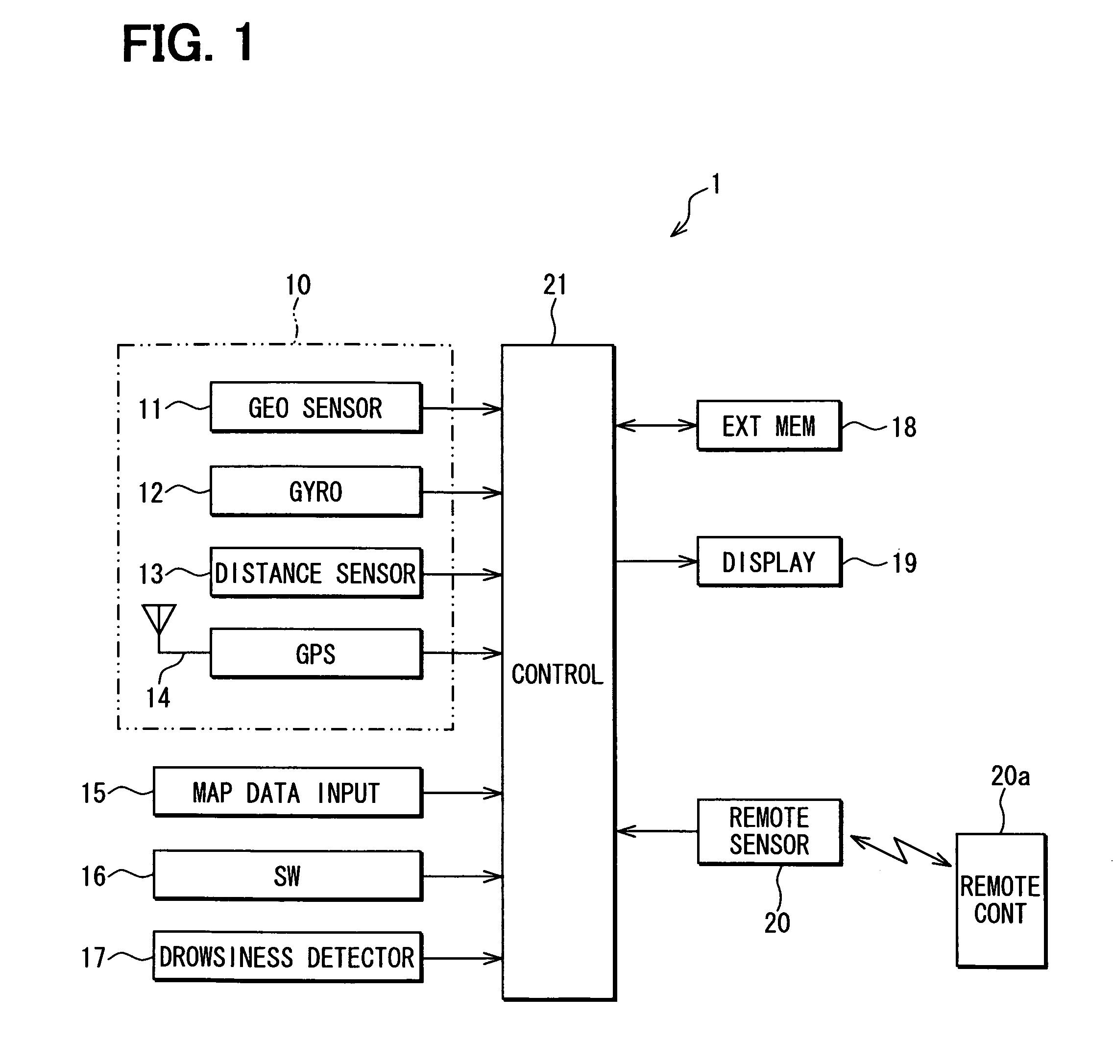 Apparatus and program for route search