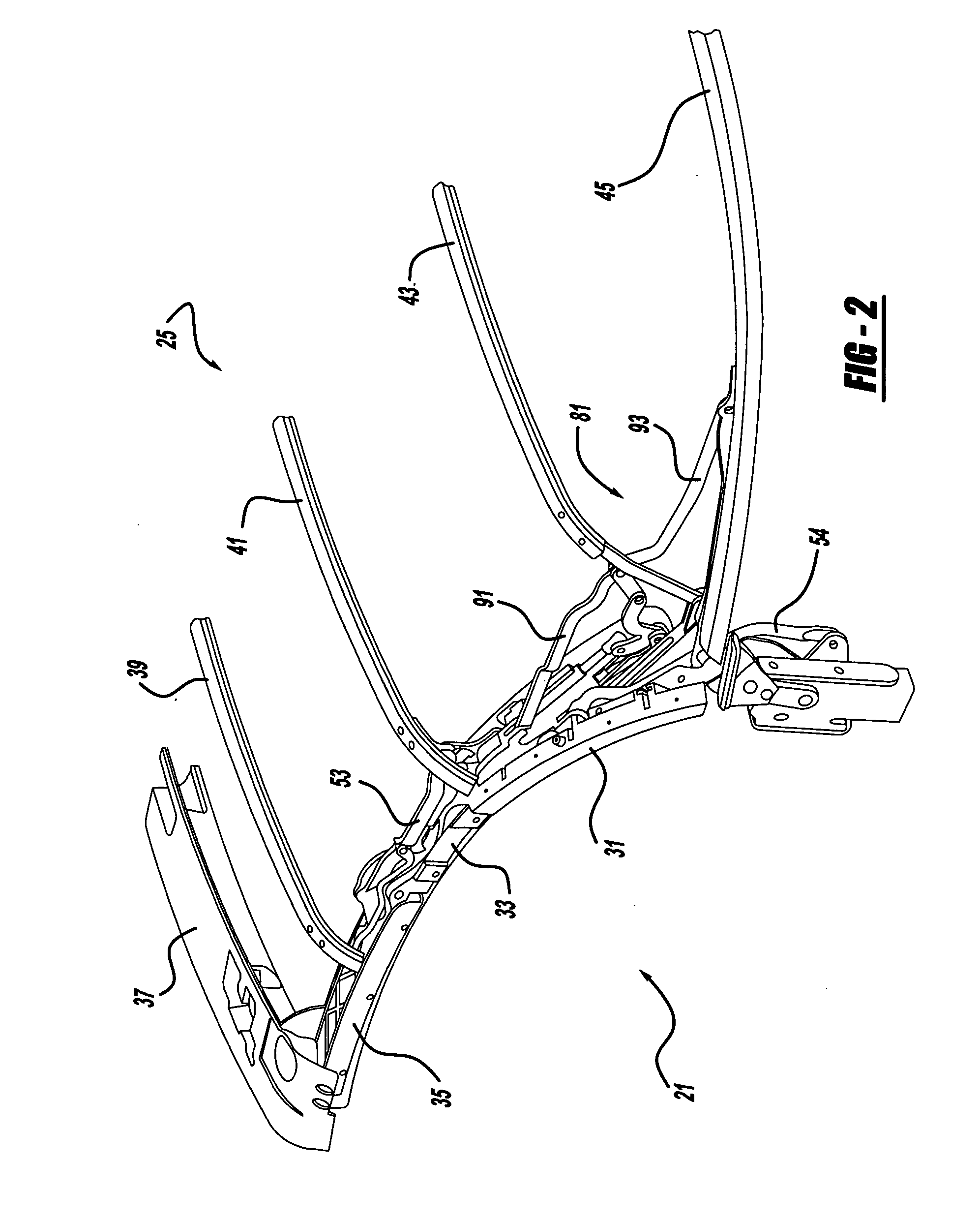 Convertible vehicle top stack mechanism