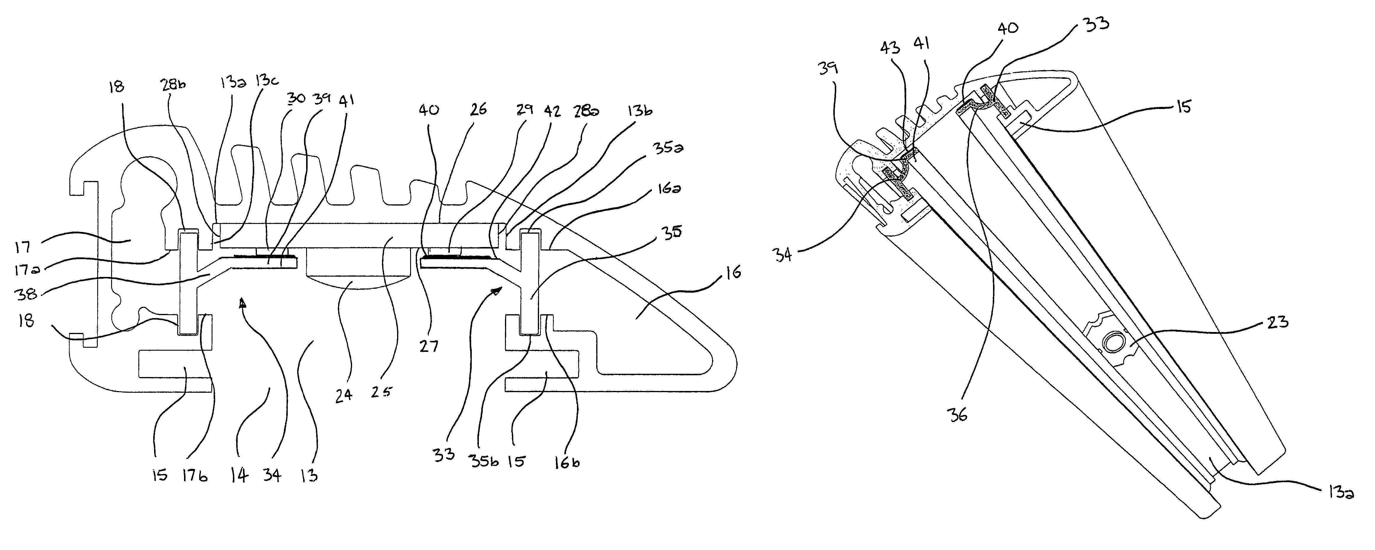 Light fixture having light emitting diode (LED) and resilient member