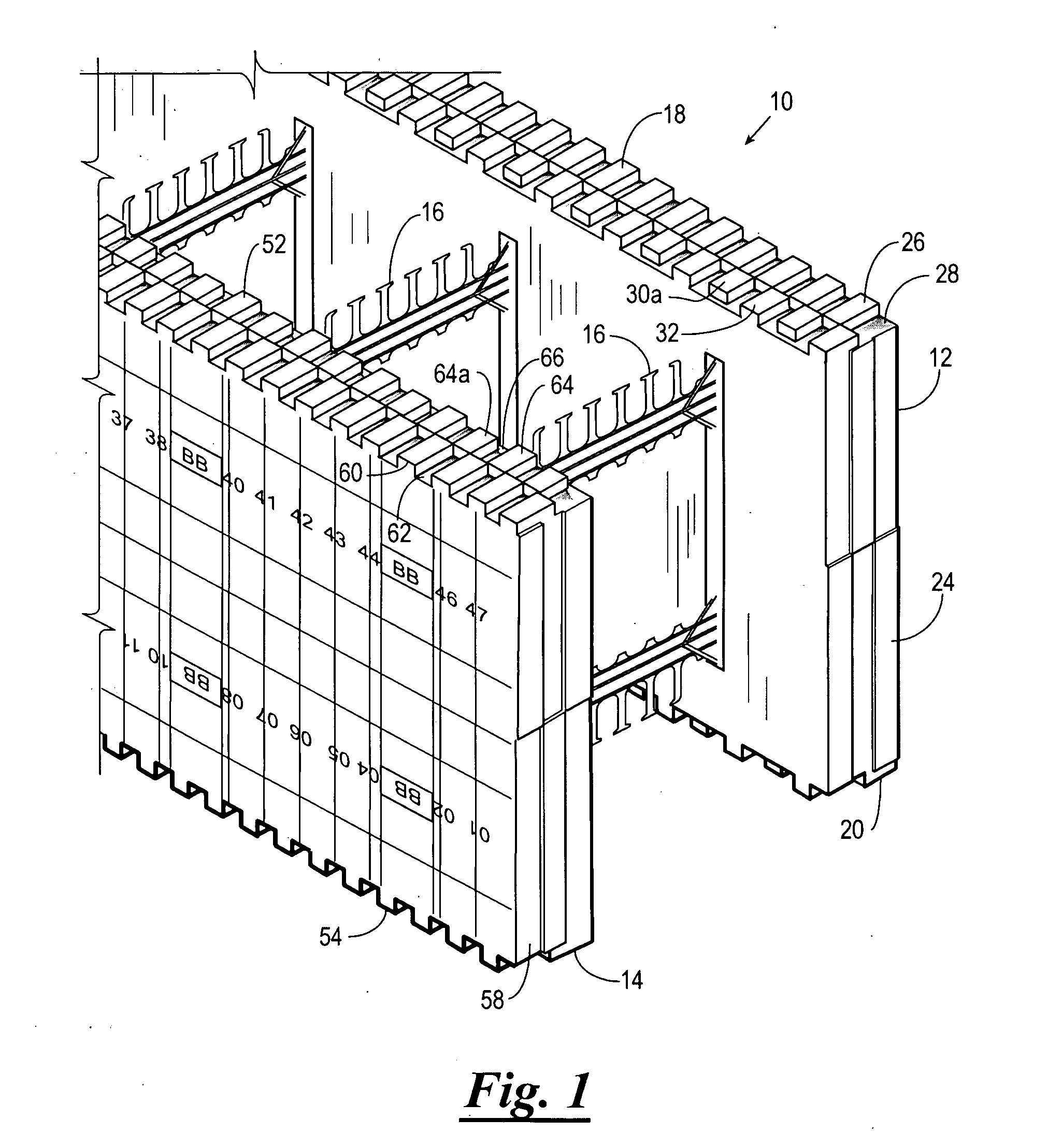 Insulating concrete block