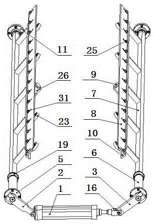 Pneumatic scraper mechanism capable of automatically regulating degree of parallelism between milling roll bus and scraper blade surface