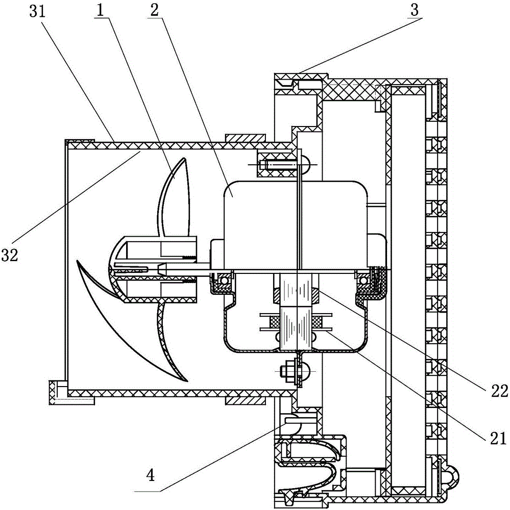 Partition type ventilator