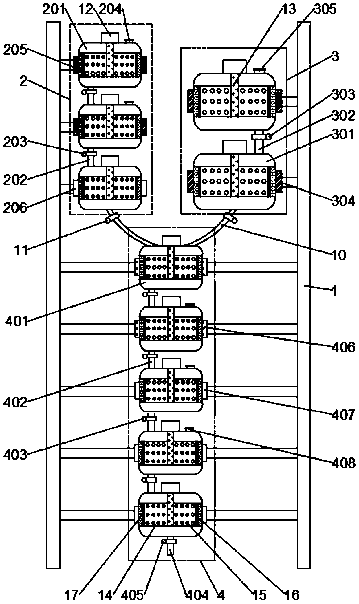 Production device and preparation method of electrified cleaning agents for electrical equipment