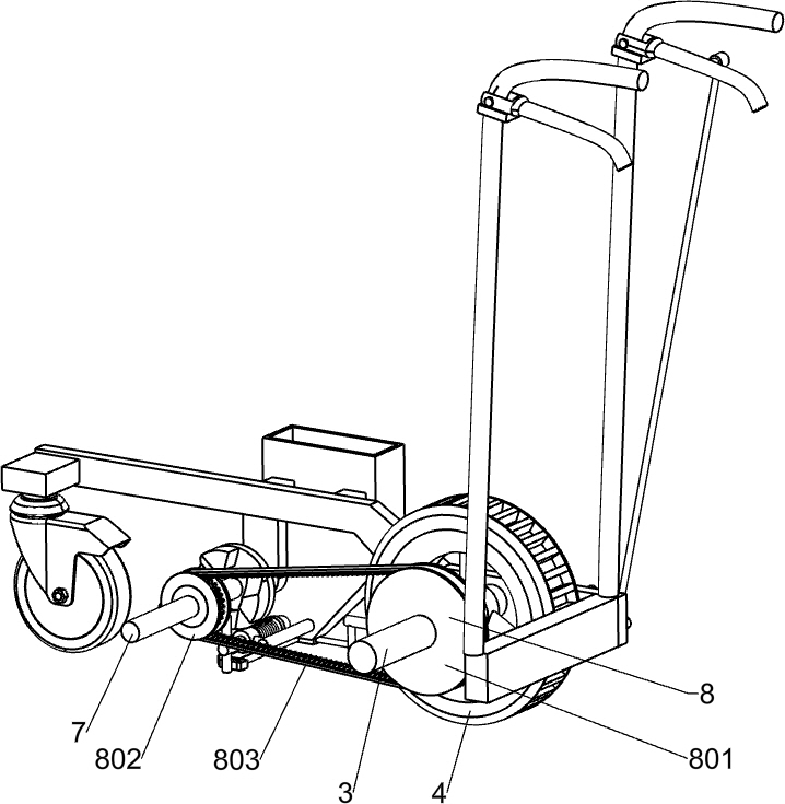 Lime sprinkling equipment for construction site positioning line