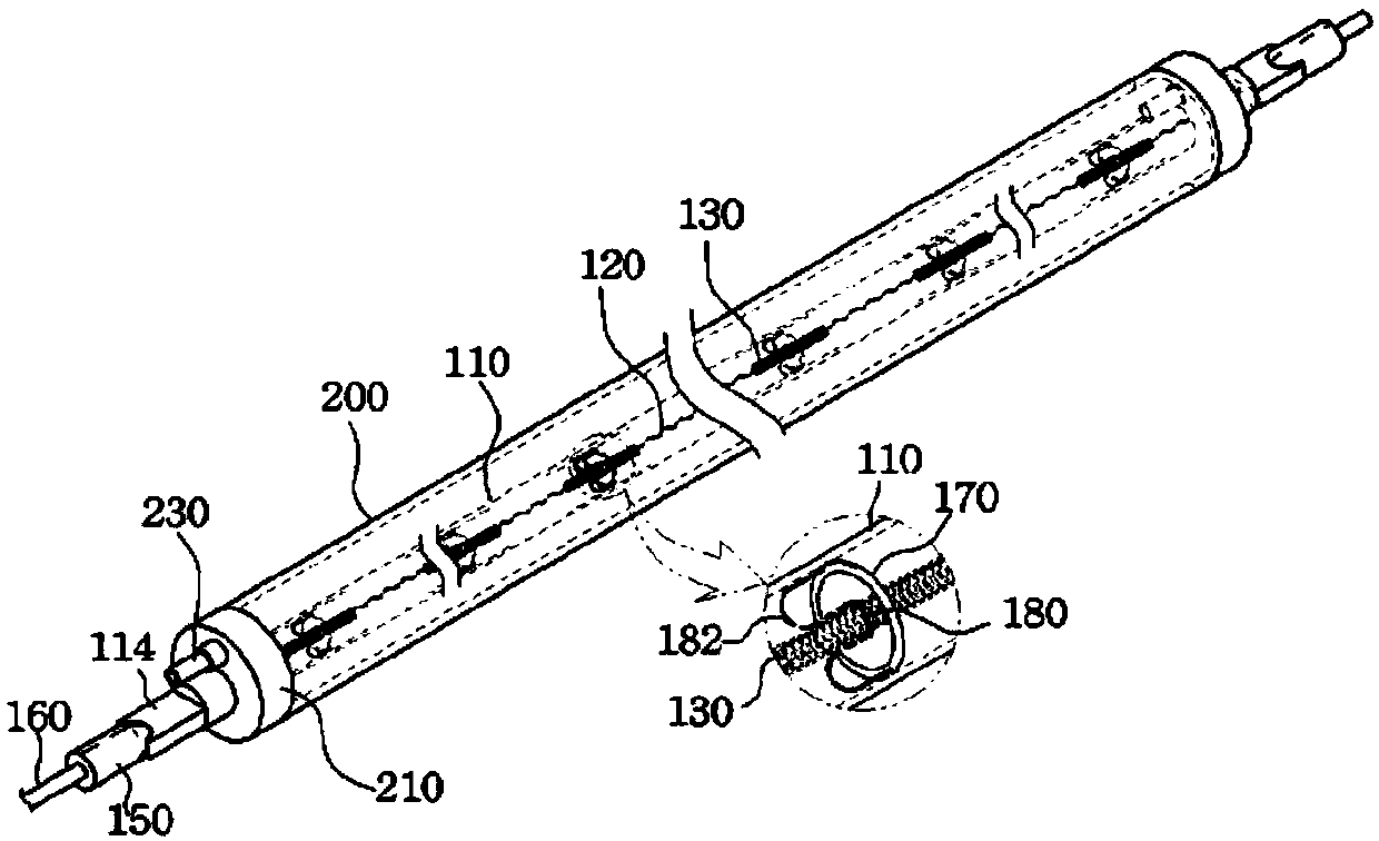 Integrated lamp unit and liquid-circulating dual pipe lamp having same