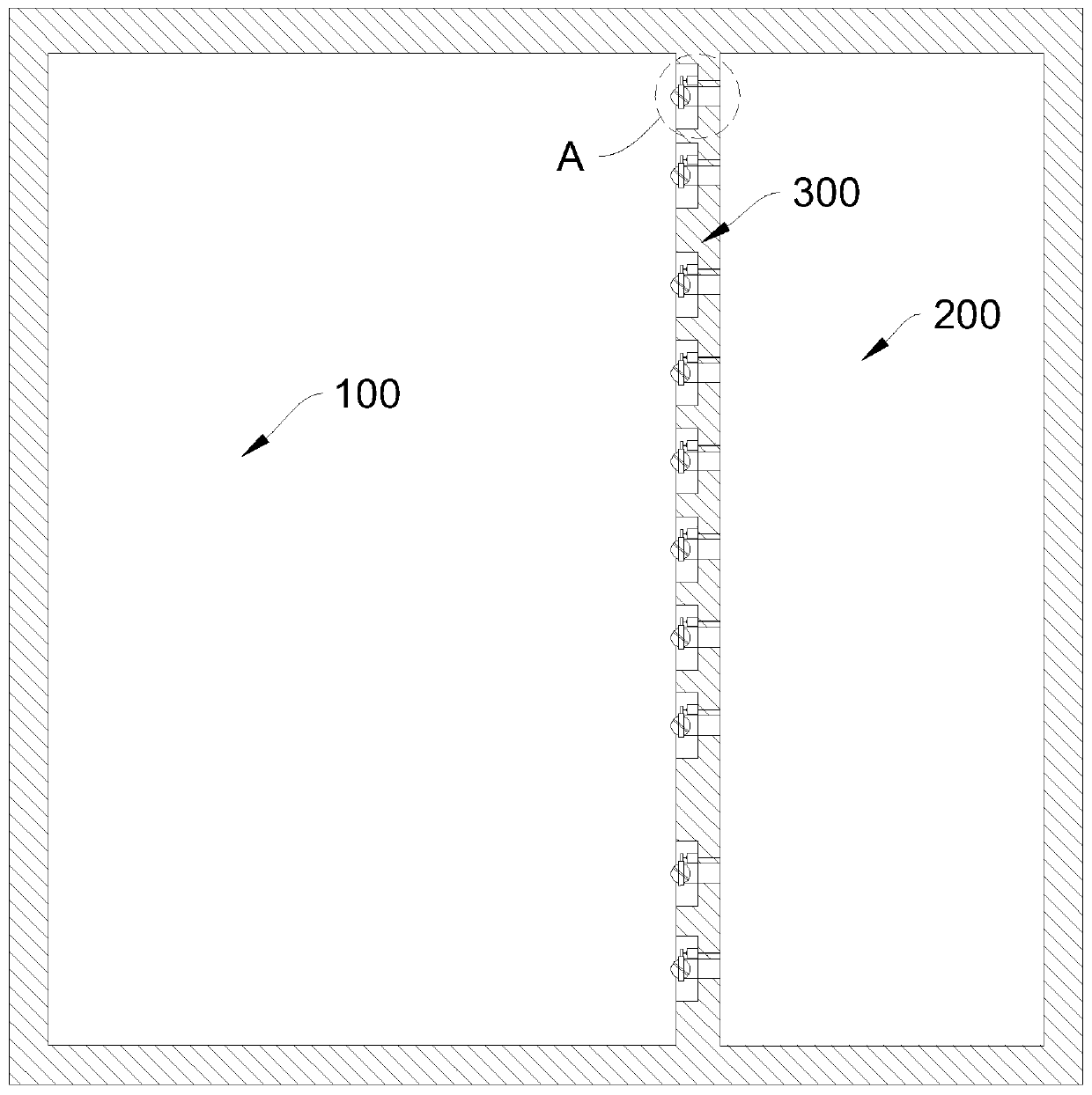 Cold storage device for railway transportation