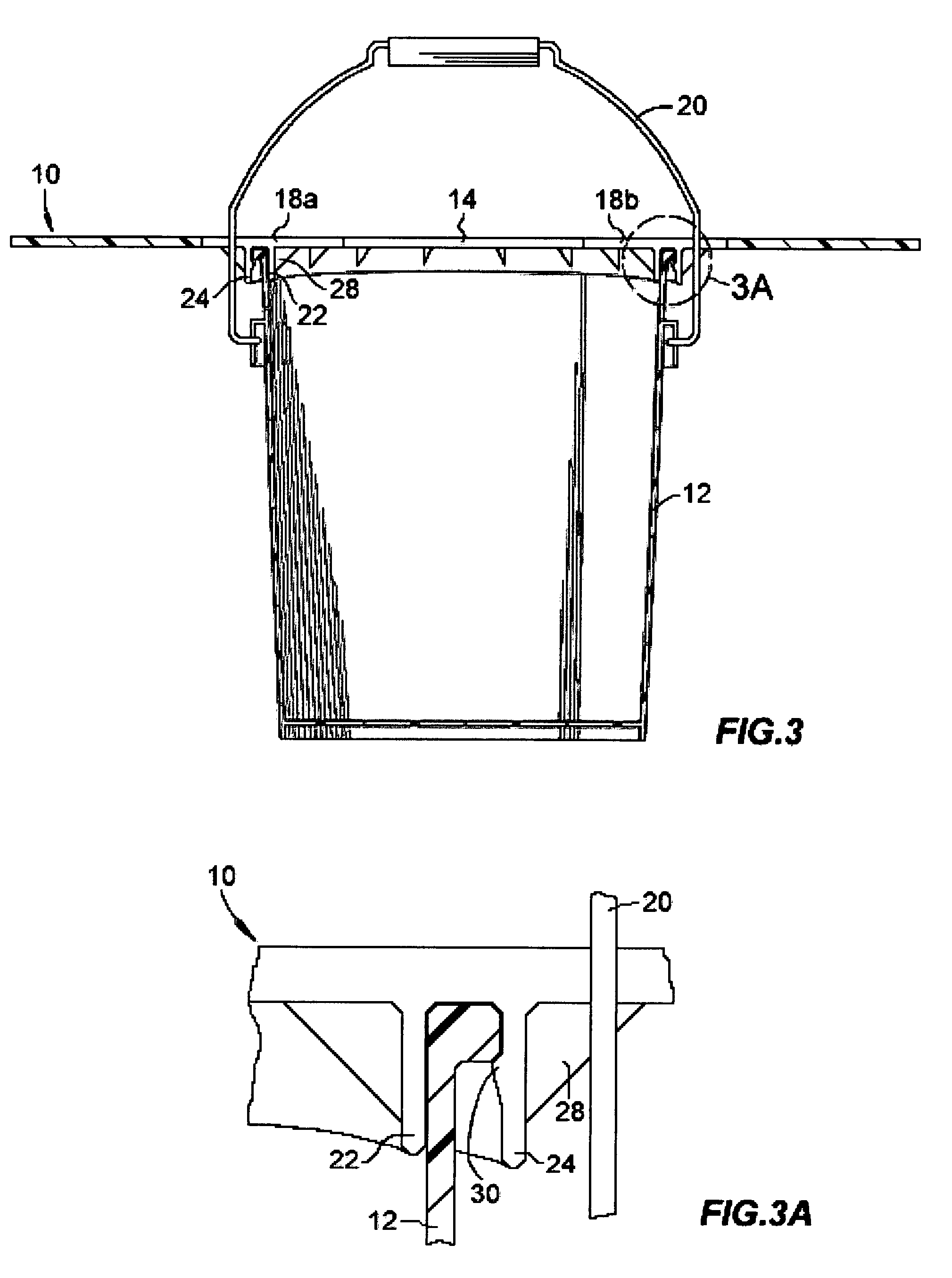 Bucket mounted tabletop