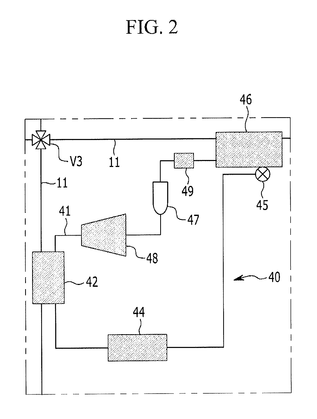 Heat pump system for vehicle