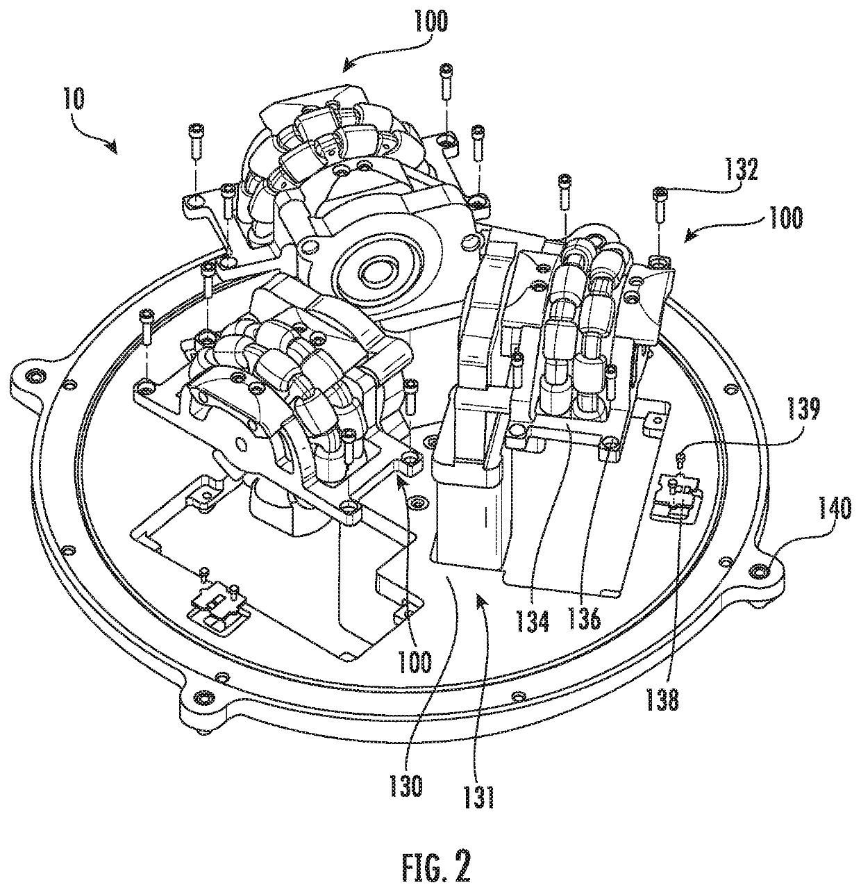 Omni directional turntable assembly