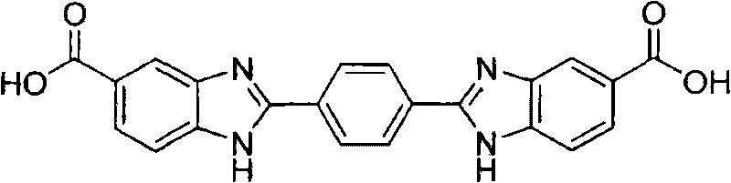 2,2'-(1,4-phenylene)bi(benzimidazole-5-carboxylic acid) and preparation method thereof