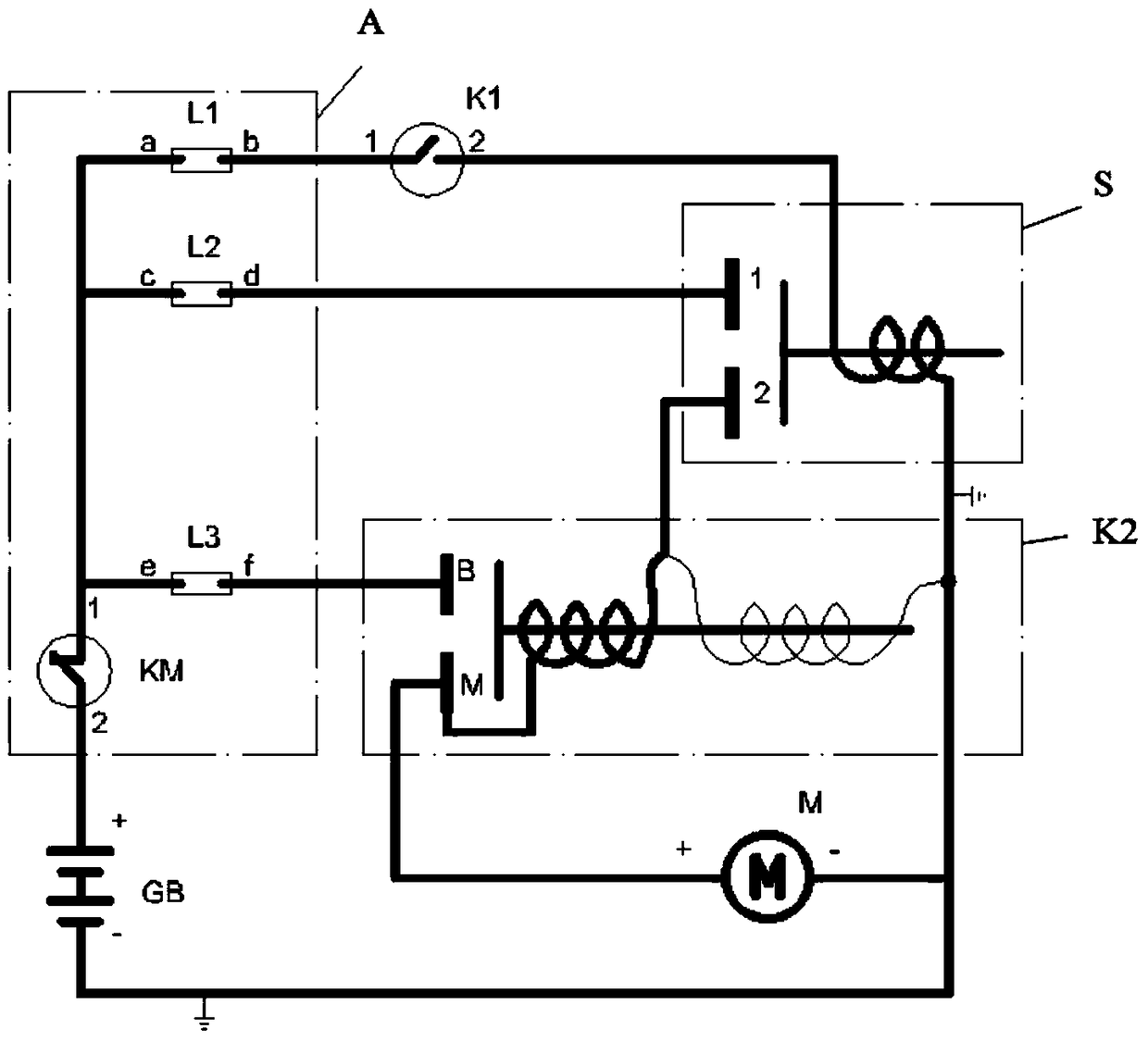 A monitoring and protection device for starter motors