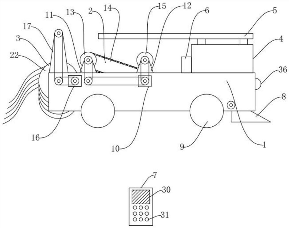 Novel peanut excavator