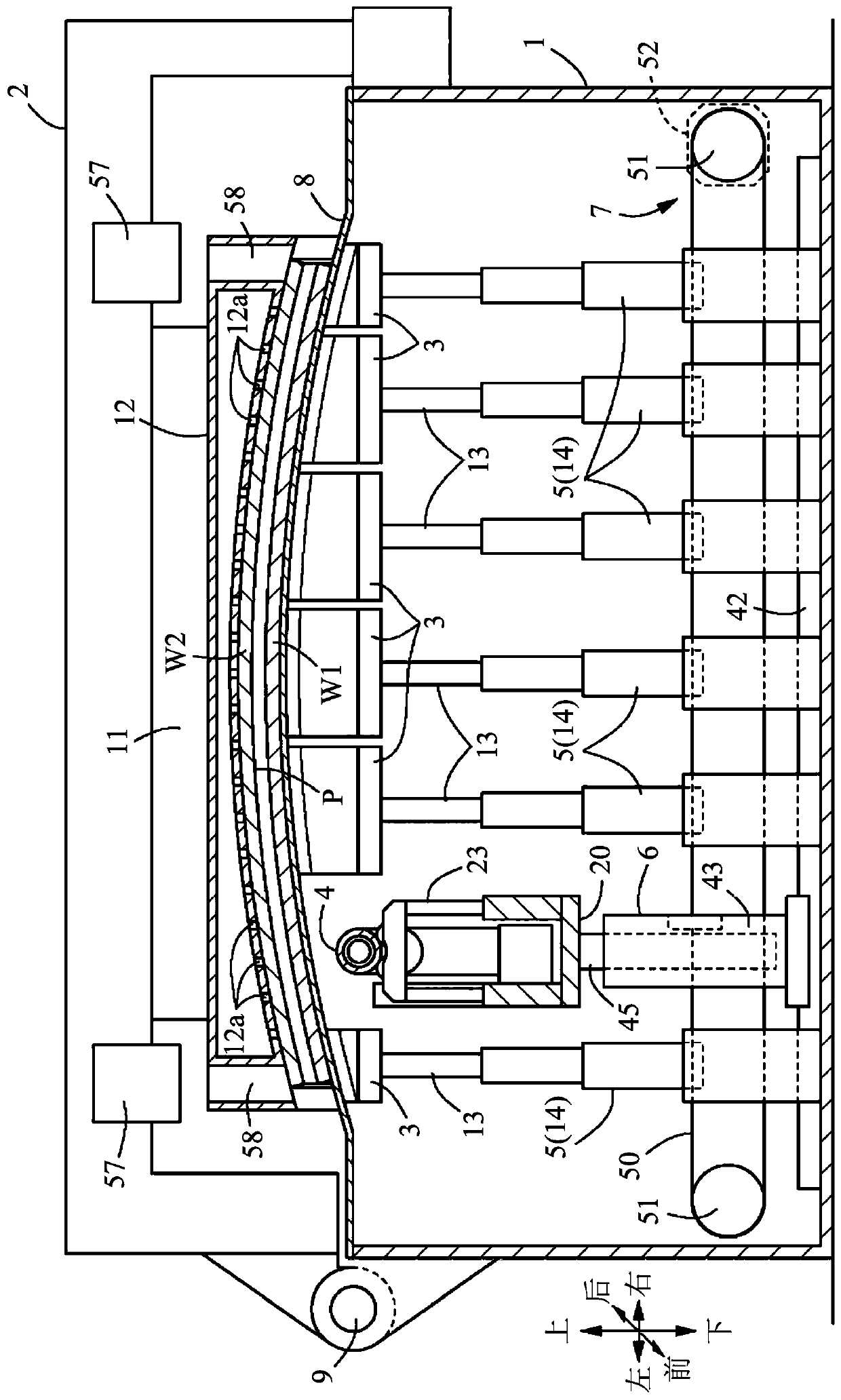 Laminating device