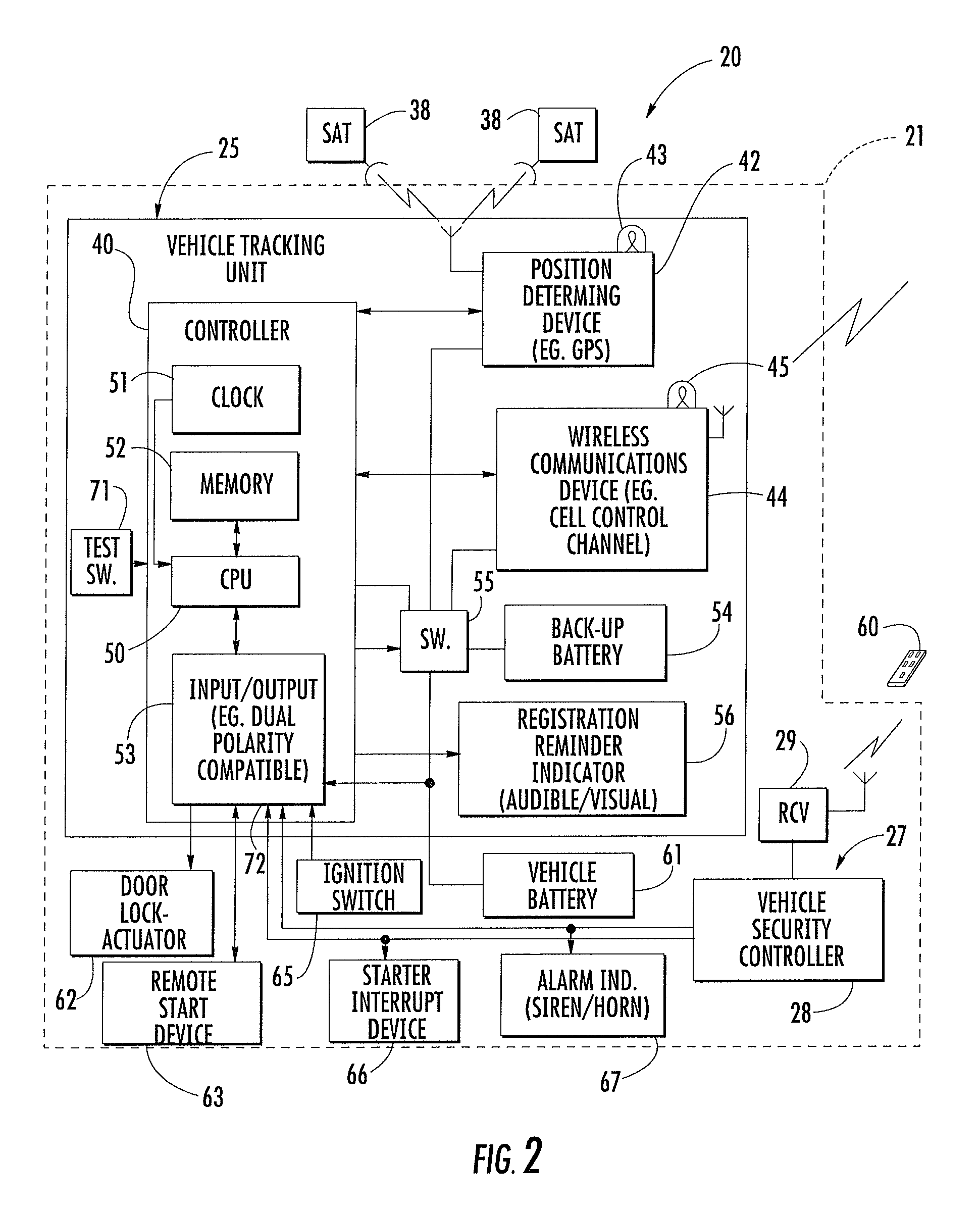 Vehicle tracking unit with downloadable codes and associated methods