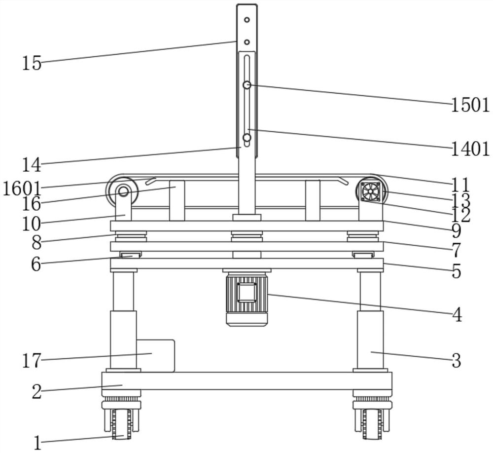 Material receiving auxiliary equipment for processing cloth diapers