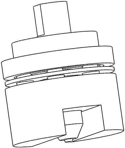 Stirring friction connecting device capable of reducing deformation and removing flashes