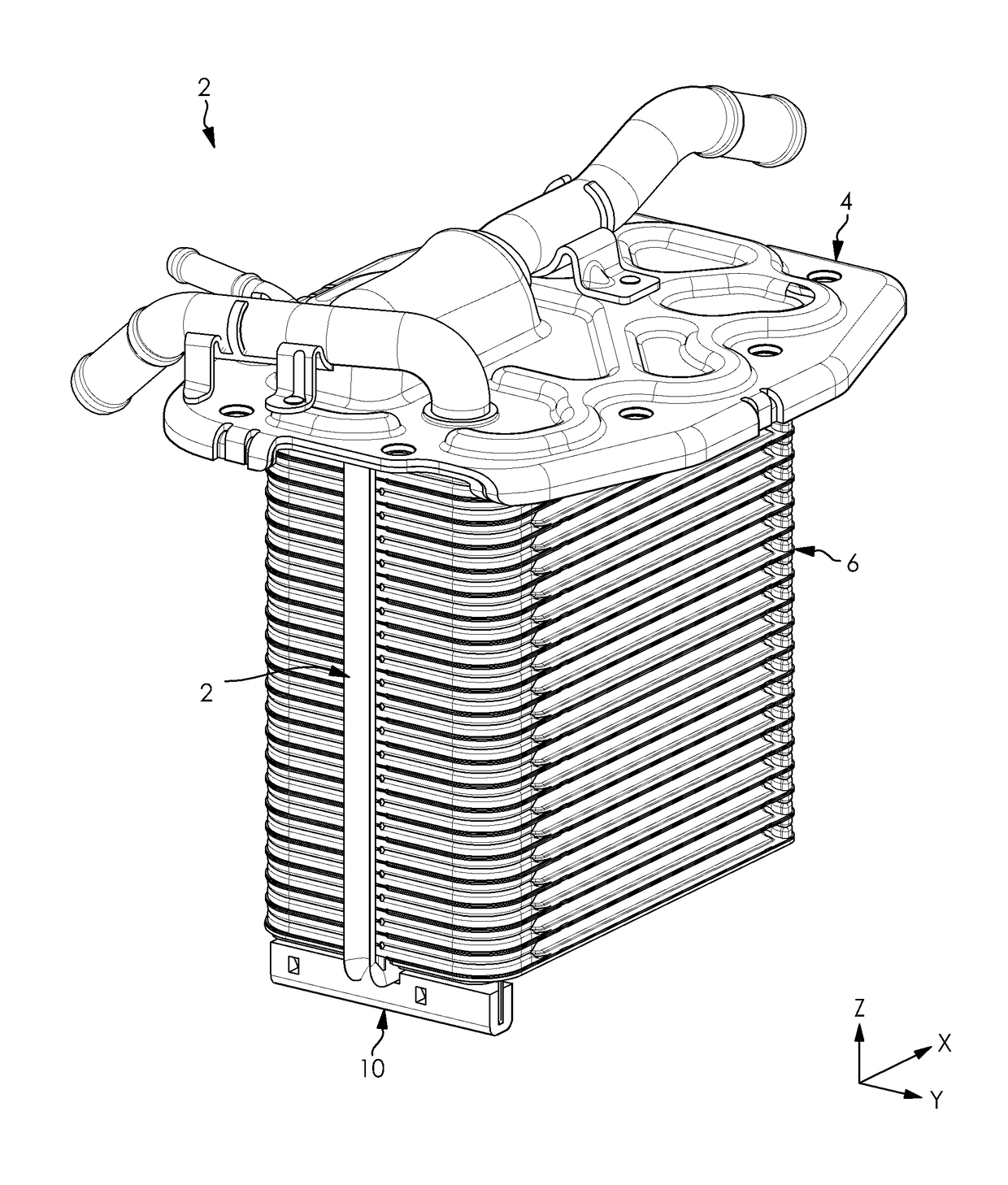 Bypass seal for plate heater matrix