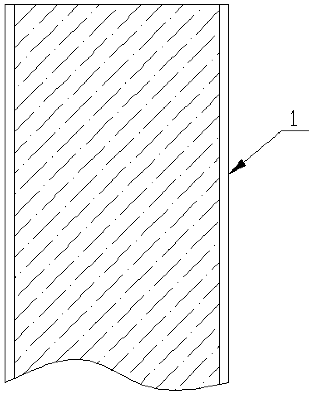 Post bending and edge covering structure of metal composite plate