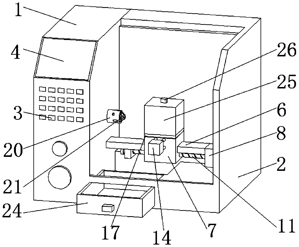 Numerical control detonator dissection machine tool and dissection method thereof