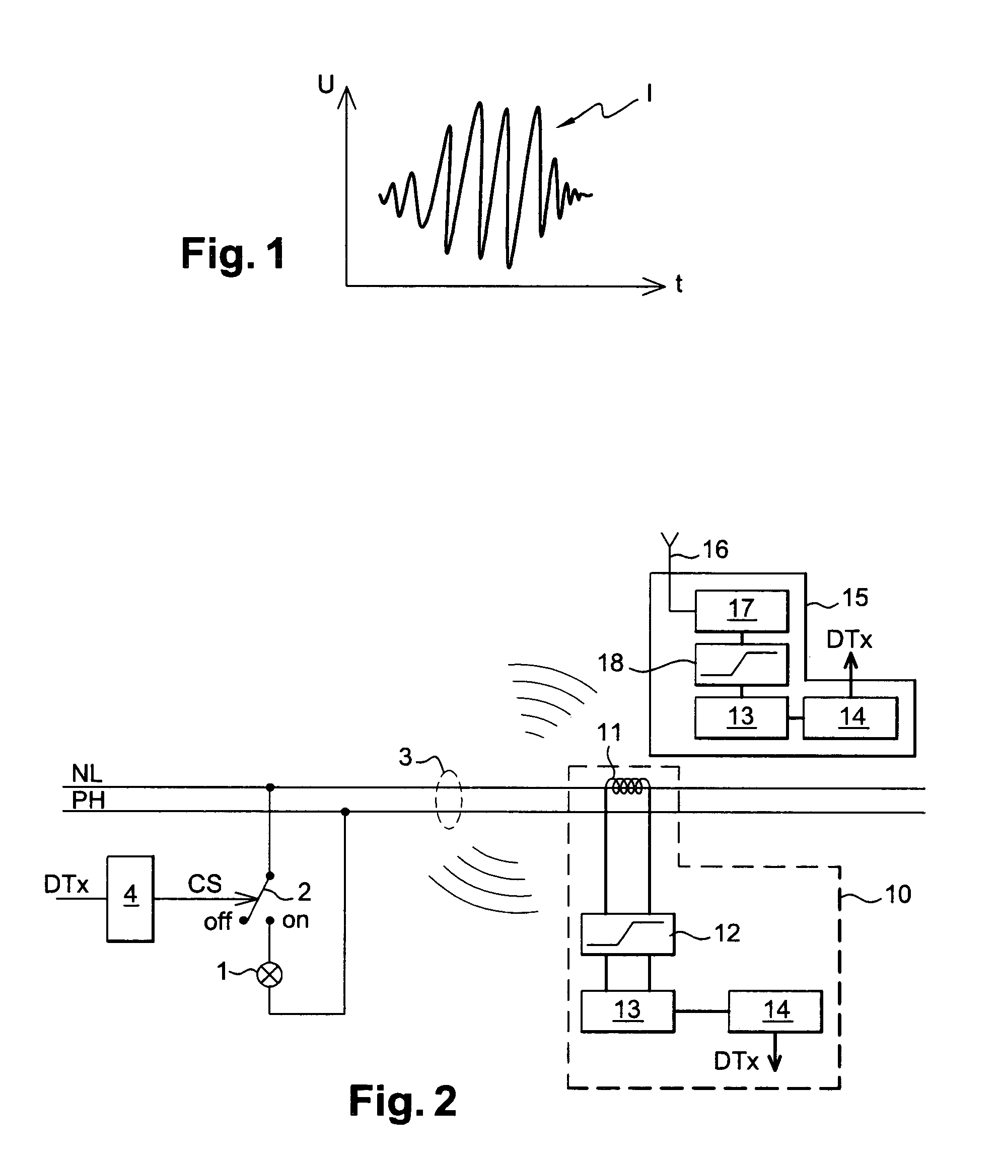 Method and device for emitting pulses on an electricity distribution network