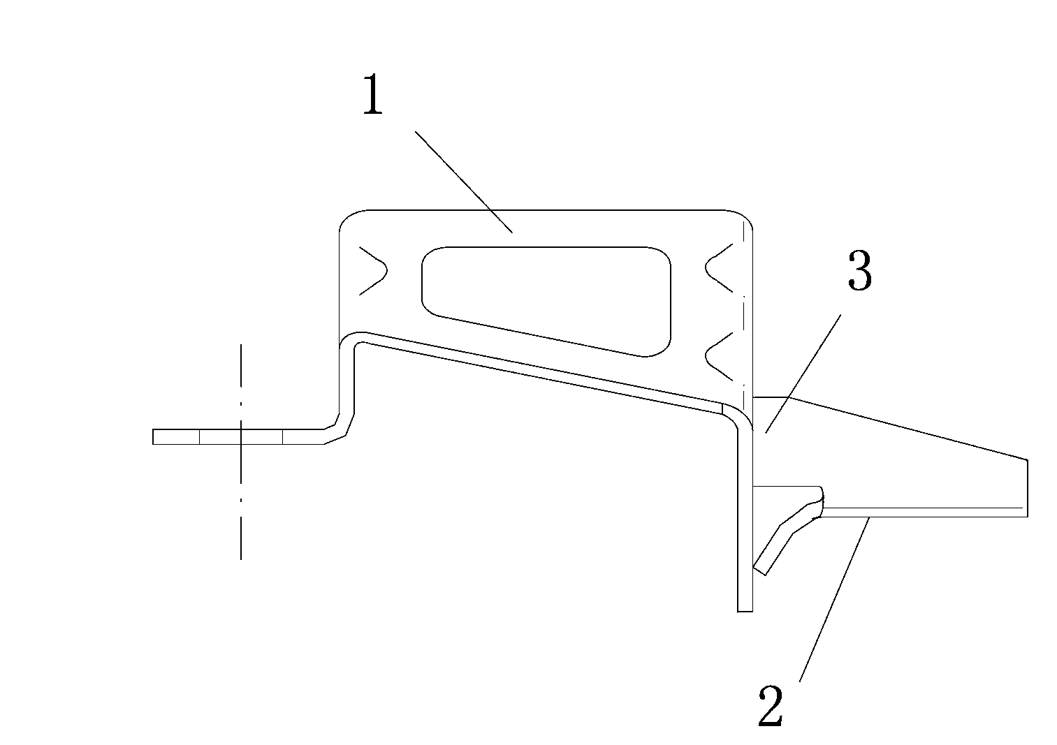 Automobile lower lining limiting support