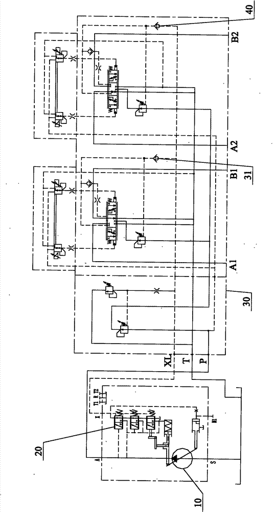 Crane and its load sensitive hydraulic control system