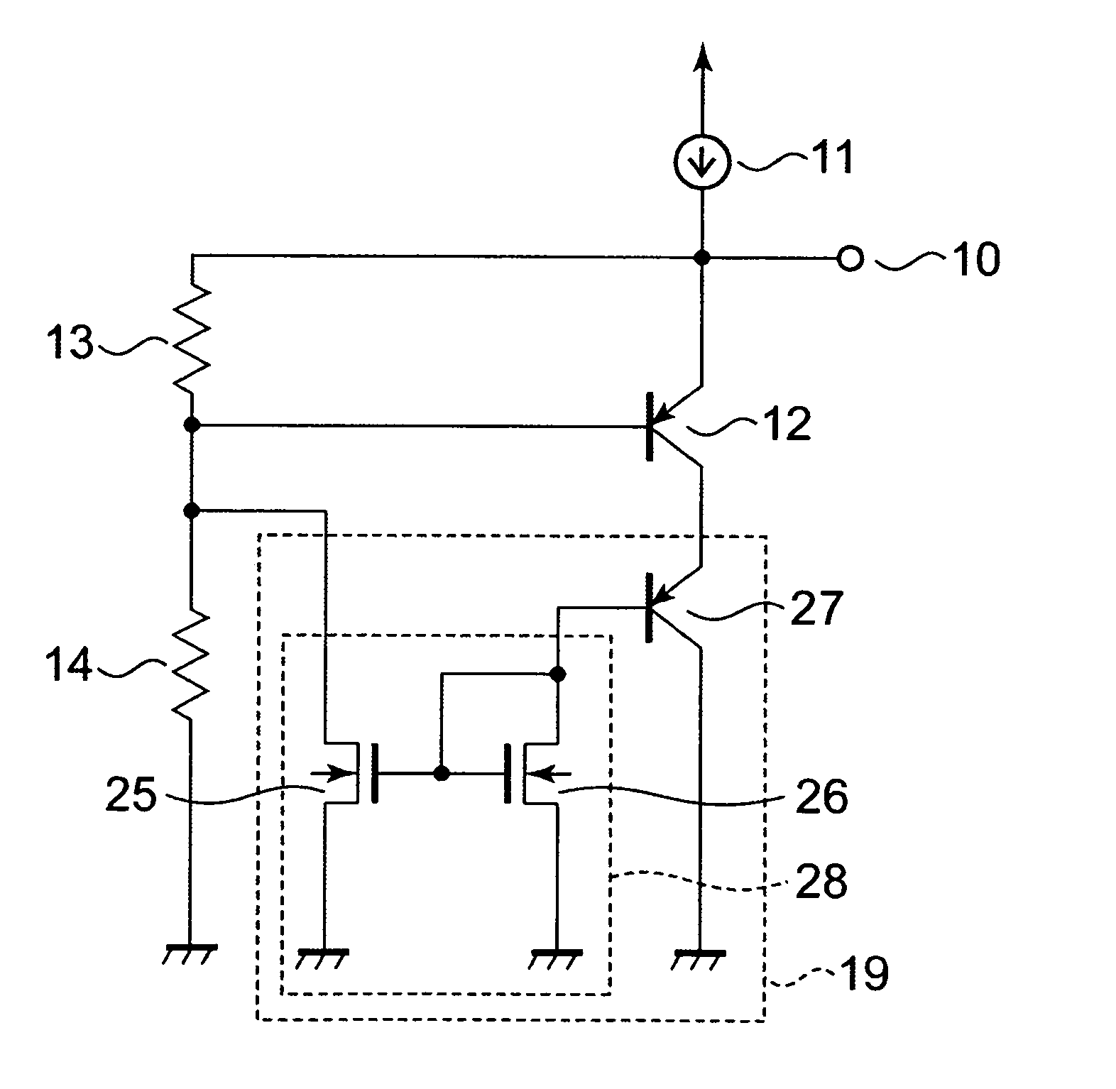 Temperature sensor circuit